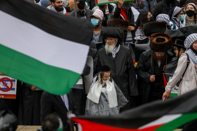 ABD'nin başkenti Washington'da "Filistin'e destek" gösterisi